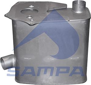 Sampa 022.495 - Середній глушник вихлопних газів autocars.com.ua