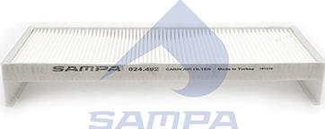 Sampa 024.492 - Фільтр, повітря у внутрішній простір autocars.com.ua