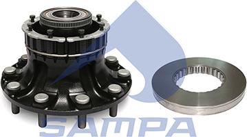 Sampa 030.1413E-F - Маточина колеса autocars.com.ua