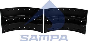 Sampa 030.648 - Комплект тормозных колодок, барабанные autodnr.net