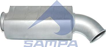 Sampa 031.397 - Середній / кінцевий глушник ОГ autocars.com.ua