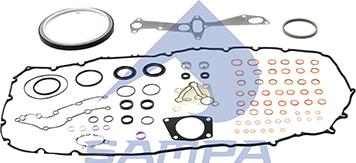 Sampa 031.504 - Комплект прокладок, блок-картер двигуна autocars.com.ua