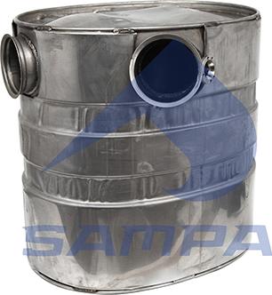 Sampa 033.209 - Средний глушитель выхлопных газов autodnr.net