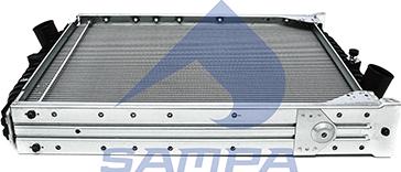 Sampa 035.499 - Радіатор, охолодження двигуна autocars.com.ua