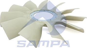 Sampa 036.498 - Вентилятор, охолодження двигуна autocars.com.ua