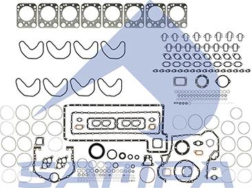 Sampa 040.936 - Комплект прокладок, блок-картер двигуна autocars.com.ua