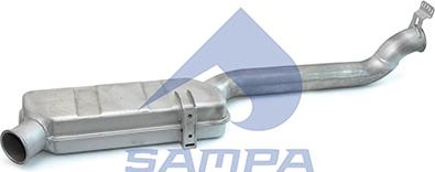 Sampa 041.375 - Труба вихлопного газу autocars.com.ua