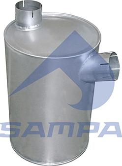 Sampa 041.384 - Середній / кінцевий глушник ОГ autocars.com.ua