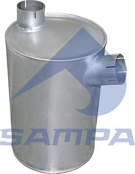 Sampa 041.385 - Середній / кінцевий глушник ОГ autocars.com.ua