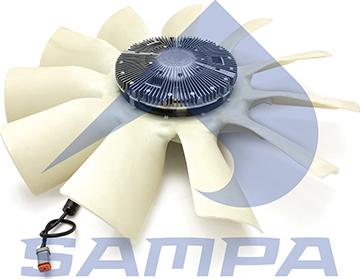 Sampa 043.345 - Вентилятор, охолодження двигуна autocars.com.ua