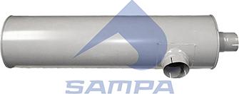 Sampa 046.056 - Середній / кінцевий глушник ОГ autocars.com.ua