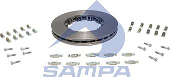 Sampa 050.390A - Гальмівний диск autocars.com.ua