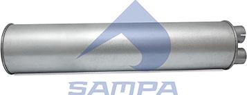 Sampa 053.164 - Середній / кінцевий глушник ОГ autocars.com.ua