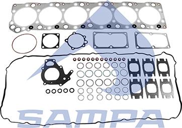 Sampa 060.749 - Комплект прокладок, блок-картер двигуна autocars.com.ua