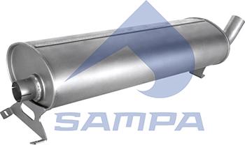 Sampa 080.1312 - Глушитель выхлопных газов, конечный autodnr.net