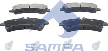 Sampa 093.711 - Тормозные колодки, дисковые, комплект autodnr.net