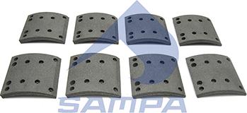 Sampa 096.1800A - Комплект гальмівних черевиків, барабанні гальма autocars.com.ua