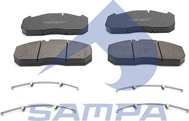 Sampa 096.602 - Тормозные колодки, дисковые, комплект avtokuzovplus.com.ua