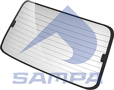 Sampa 1880 0327 - Заднє скло autocars.com.ua