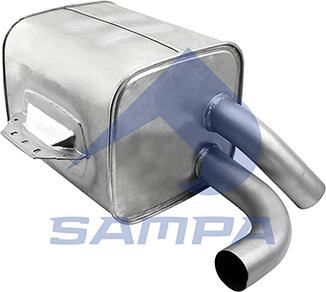 Sampa 203.116 - Средний глушитель выхлопных газов autodnr.net