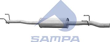 Sampa 206.286 - Средний глушитель выхлопных газов avtokuzovplus.com.ua