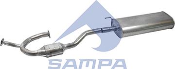 Sampa 207.164 - Середній / кінцевий глушник ОГ autocars.com.ua