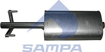 Sampa 207.178 - Середній / кінцевий глушник ОГ autocars.com.ua