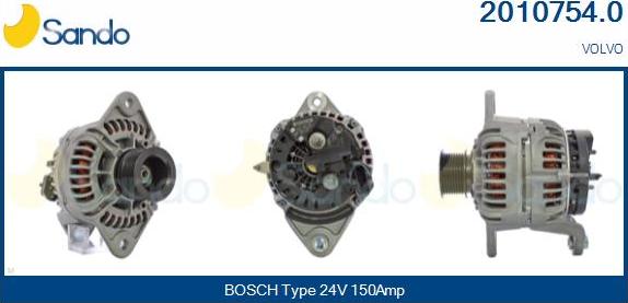 Sando 2010754.0 - Генератор autocars.com.ua