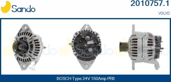 Sando 2010757.1 - Генератор autocars.com.ua