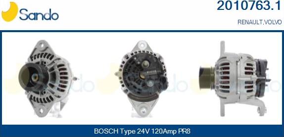 Sando 2010763.1 - Генератор autocars.com.ua