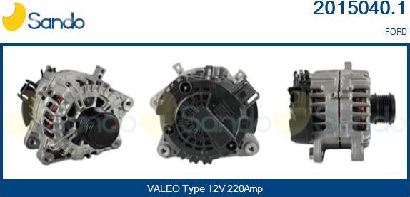 Sando 2015040.1 - Генератор autocars.com.ua