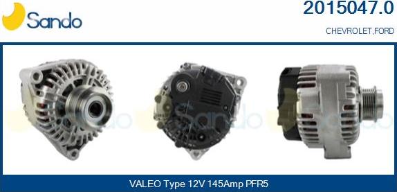 Sando 2015047.0 - Генератор autocars.com.ua