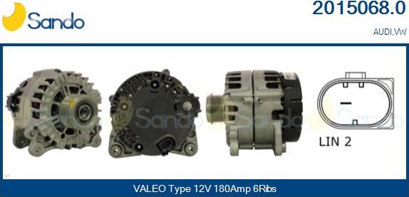 Sando 2015068.0 - Генератор autocars.com.ua