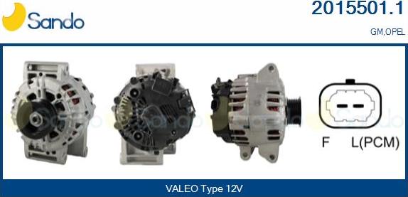 Sando 2015501.1 - Генератор autocars.com.ua