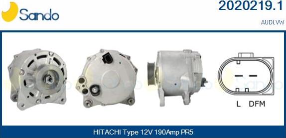 Sando 2020219.1 - Генератор autocars.com.ua