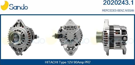 Sando 2020243.1 - Генератор autocars.com.ua