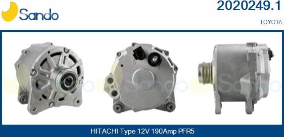 Sando 2020249.1 - Генератор autocars.com.ua