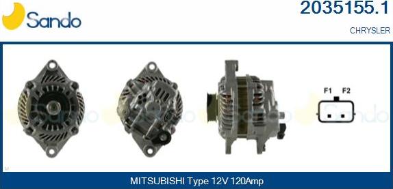 Sando 2035155.1 - Генератор autocars.com.ua