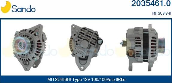 Sando 2035461.0 - Генератор autocars.com.ua