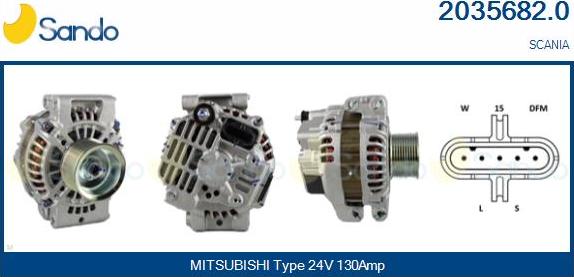 Sando 2035682.0 - Генератор autocars.com.ua