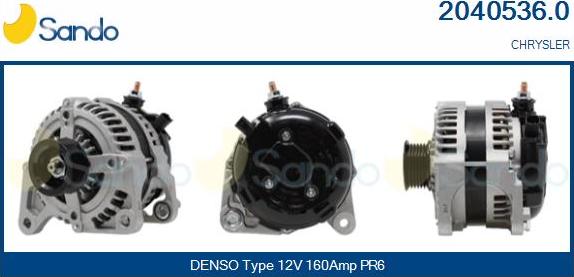 Sando 2040536.0 - Генератор autocars.com.ua