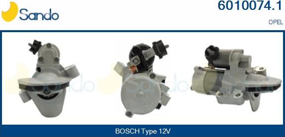 Sando 6010074.1 - Стартер autocars.com.ua