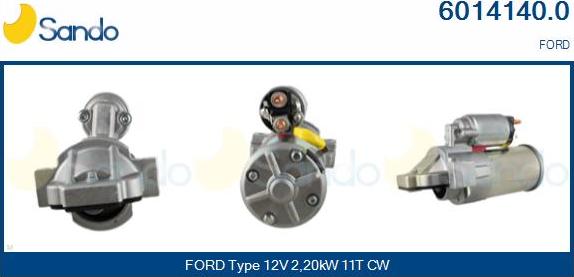 Sando 6014140.0 - Стартер autocars.com.ua