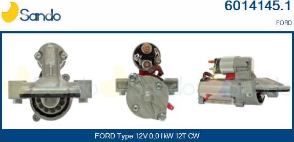Sando 6014145.1 - Стартер autocars.com.ua