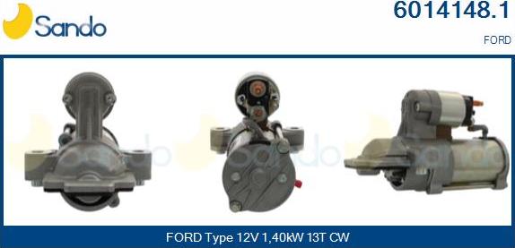 Sando 6014148.1 - Стартер autocars.com.ua