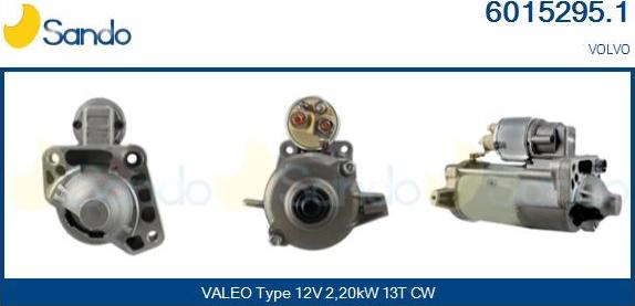 Sando 6015295.1 - Стартер autocars.com.ua