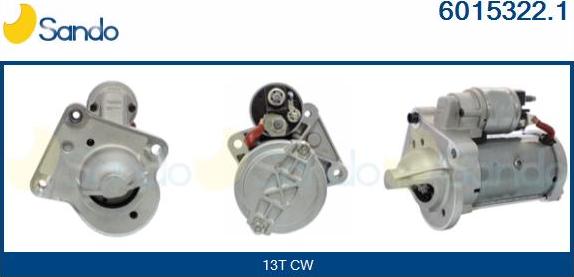 Sando 6015322.1 - Стартер autocars.com.ua