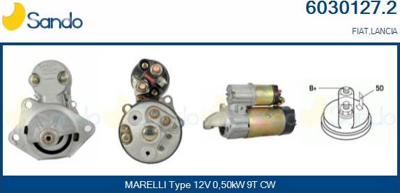 Sando 6030127.2 - Стартер autocars.com.ua