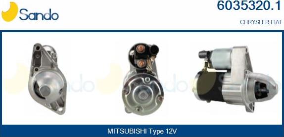 Sando 6035320.1 - Стартер autocars.com.ua