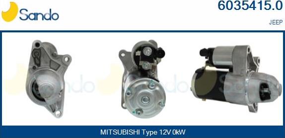 Sando 6035415.0 - Стартер autocars.com.ua